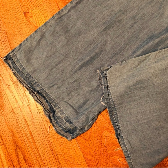 “Dex”🦋Tencel/Denim Wide Leg Crop Pant - Picture 3 of 3